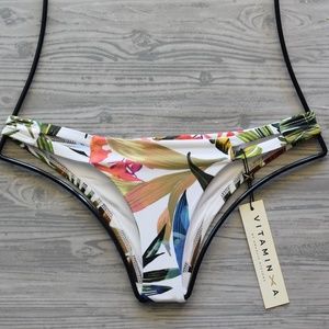 Vitamin A Swim Floral NEUTRA Hipster Bikini Bottom